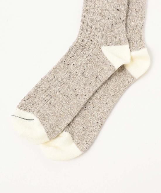  빔스 양말 플러스 2팩 래그 삭스 오트밀 - BEAMS