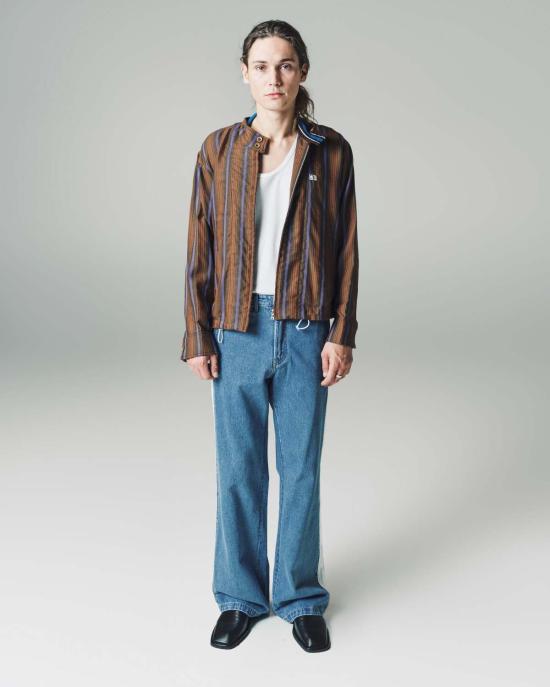  웨일즈보너 데님 팬츠 웨일즈 보너 엔자임 워시 데님 에터니티 팬츠 라이트 블루 - WALES BONNER