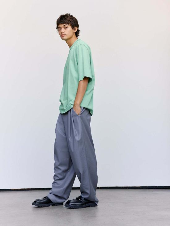  카미엘 포트젠스 반팔 티셔츠 Camiel Fortgens 올드 다이 코튼 빅 티 그린 - CAMIEL FORTGENS