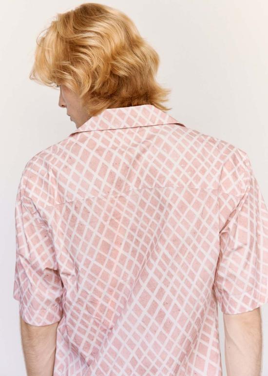  마르니 반팔 셔츠 랜드스케이프 팝린  앤틱 로즈 - MARNI