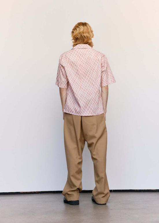  마르니 반팔 셔츠 랜드스케이프 팝린  앤틱 로즈 - MARNI