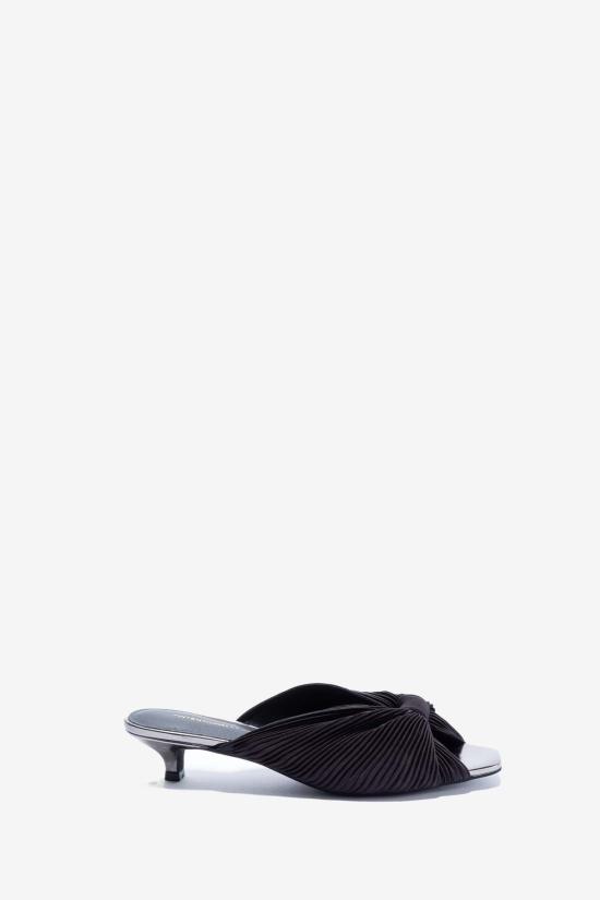  인텐셔널리 블랭크 뮬/슬리퍼 "의도적으로." 커퓨 키튼힐 블랙/플라밍고/그래스 - INTENTIONALLY BLANK