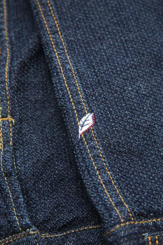  퓨어 블루 재팬 데님 자켓 워븐 사시코 타입3 재킷 인디고/인디고 - PURE BLUE JAPAN