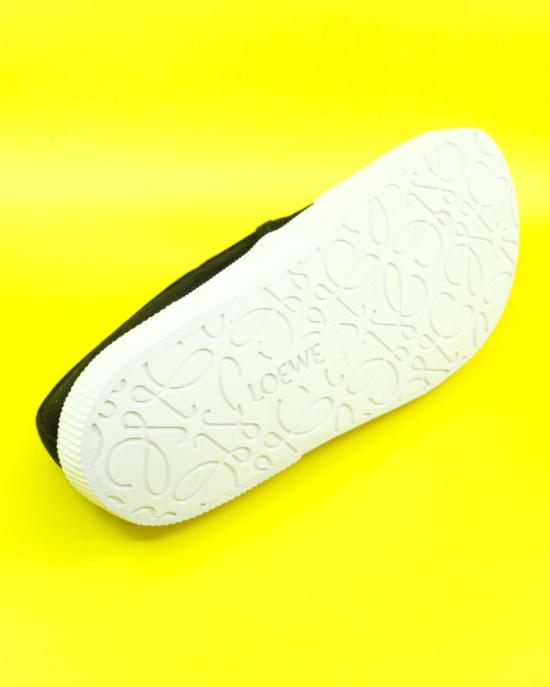  로에베 파울라 이비자 부츠 Paula's Ibiza Loewe 스웨이드 테라 불카 슬립온 스니커즈 블랙 - LOEWE