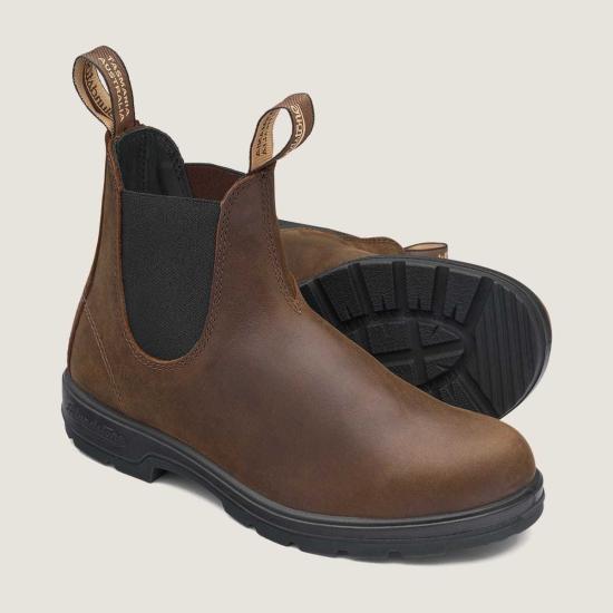  블런드스톤 부츠 Blundstone 1609 남성용 스타일 첼시  앤틱 브라운 - BLUNDSTONE