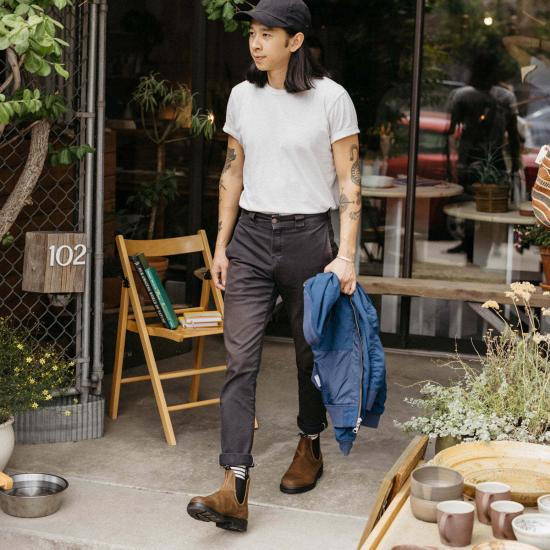  블런드스톤 부츠 1609 남성용 첼시  앤티크 브라운