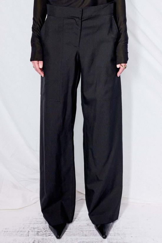  어셈블리 뉴욕 스트레이트 팬츠 어셈블리 수팅 심플 팬츠 블랙