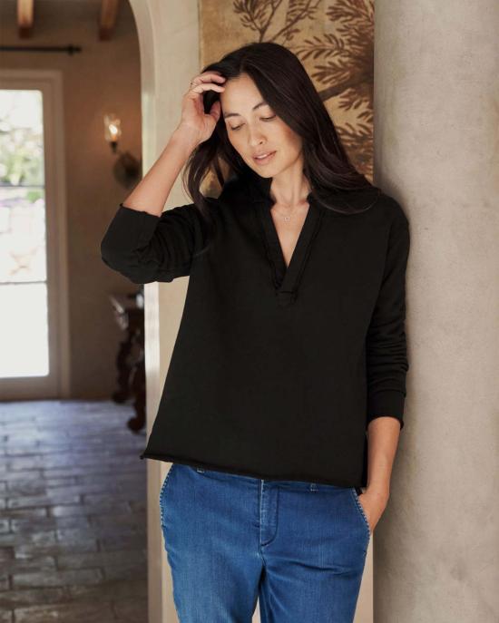  프랭크 앤 에일린 긴팔 티셔츠 프랭크 & 일린 패트릭 포포버 헨리 - FRANK & EILEEN