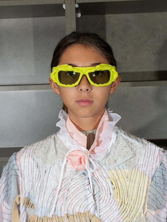  오토링거 선글라스 트위스티드 선글라스 애시드 그린 - OTTOLINGER