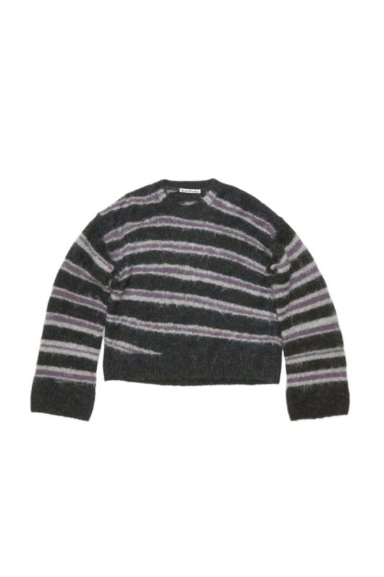  아크네 스튜디오 스웨터 Acne Studios 모헤어 블렌드 점퍼 다크 그레이 멜란지/멀티