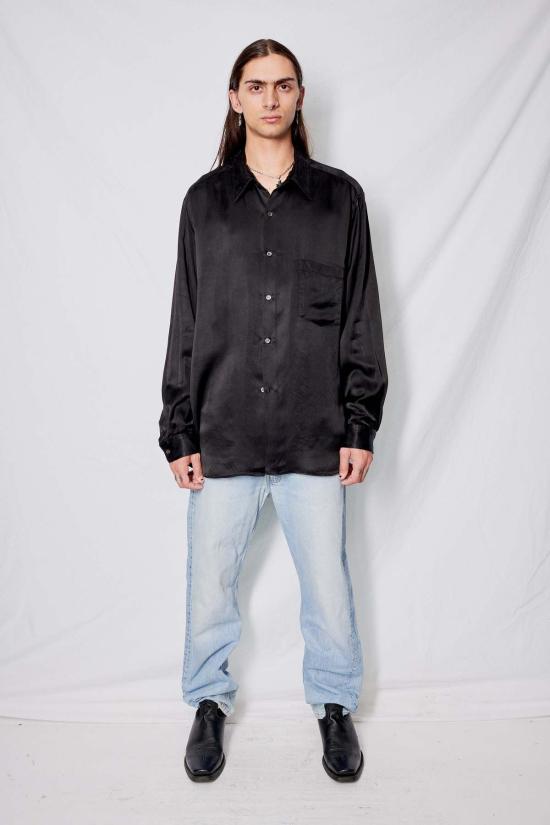  어셈블리 뉴욕 긴팔 셔츠 어셈블리 쿠프로 클래식  블랙 - ASSEMBLY NEW YORK