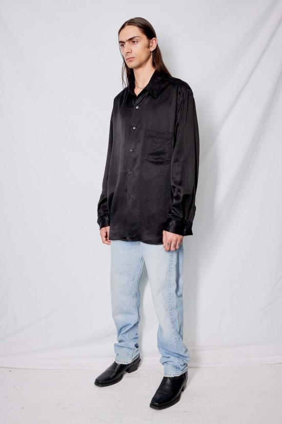  어셈블리 뉴욕 긴팔 셔츠 어셈블리 쿠프로 클래식  블랙 - ASSEMBLY NEW YORK