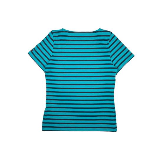  세인트제임스 반팔 티셔츠 세인트 제임스 에트릴 티셔츠 압생트 그린/블랙 - SAINT JAMES