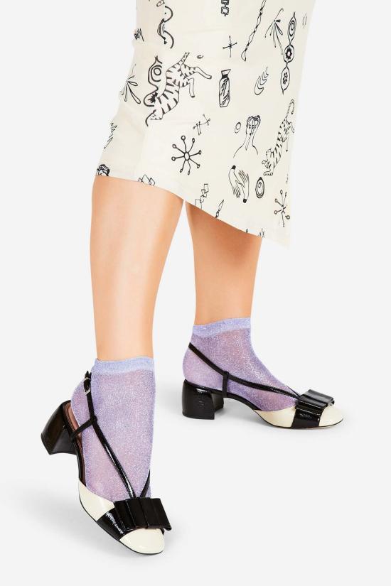  인텐셔널리 블랭크 힐/펌프스 "의도적으로." 카리나 슬링백 힐 블랙/크림