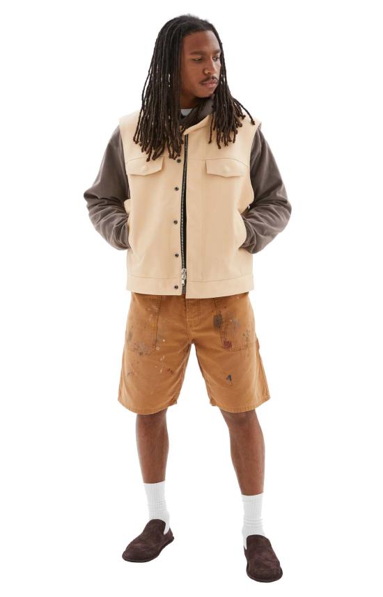  비티에프엘 베스트 Btfl 라이딩 가죽 조끼 내추럴