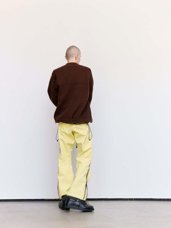  쥐알텐케이 봄버 자켓 Gr10 K 펠트 니트 재킷 러스티 브라운 - GR10K