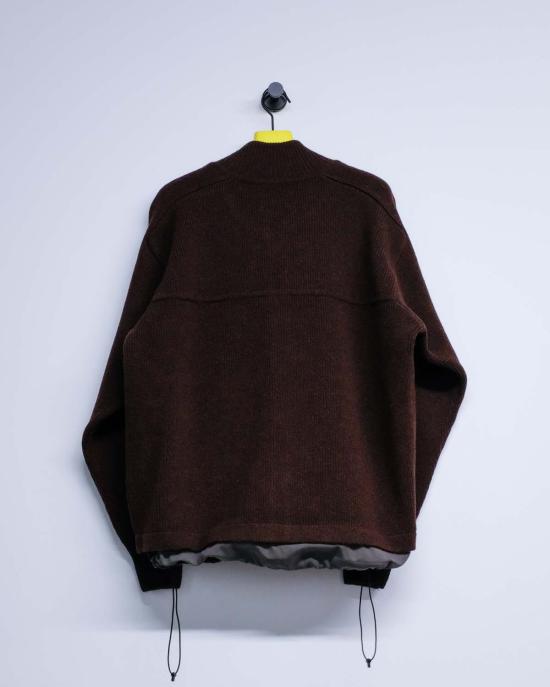  쥐알텐케이 봄버 자켓 Gr10 K 펠트 니트 재킷 러스티 브라운 - GR10K