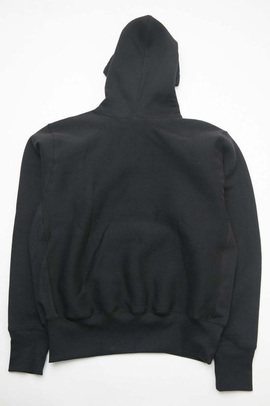  캠버 후드 티셔츠 크로스 니트 헤비웨이트 풀오버 후드 스웨트셔츠 블랙 - CAMBER