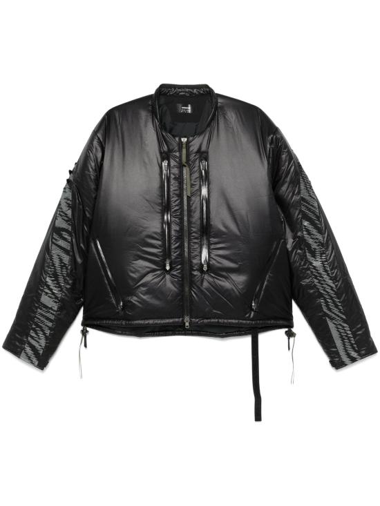  아크로님 가죽 자켓 약어 오버코트 블랙