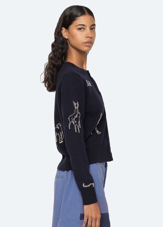  씨뉴욕 가디건 Sea Ny 데미 카디건 네이비 - SEA NY