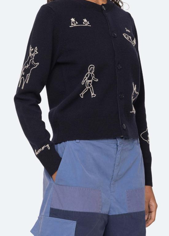  씨뉴욕 가디건 Sea Ny 데미 카디건 네이비 - SEA NY