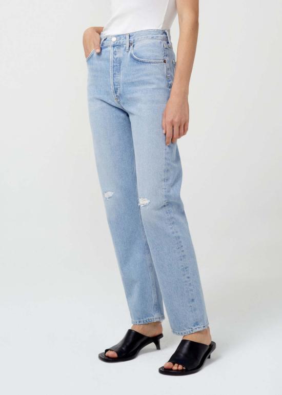  에이골디 데님 팬츠 Agolde 90년대 핀치 웨이스트 진 플래시백 - AGOLDE