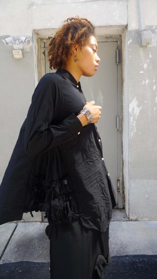  꼼데가르송 블라우스 Comme Des Garons  블랙 - COMME DES GARCONS