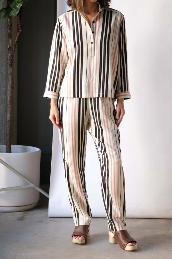  라쿠엘 알레그라 팔라초 팬츠 Raquel Allegra Fez 팬츠 사바나 에크루 - RAQUEL ALLEGRA