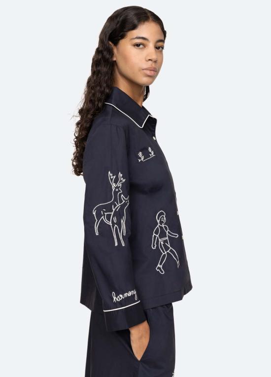  씨뉴욕 라운지 웨어 Sea Ny Demi Pj Set 네이비 - SEA NY