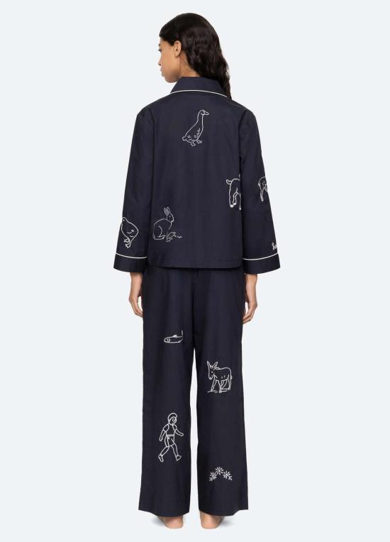  씨뉴욕 라운지 웨어 Sea Ny Demi Pj Set 네이비 - SEA NY