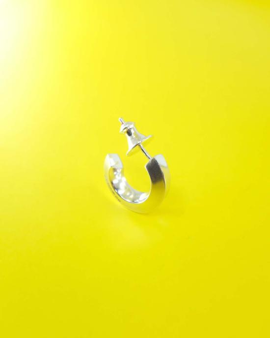  세실 툴켄스 싱글 이어링 Cc 스테딩 실버 트위스트  실버 - CECILE TULKENS