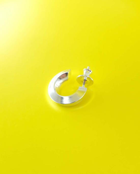  세실 툴켄스 싱글 이어링 Cc 스테딩 실버 트위스트  실버 - CECILE TULKENS