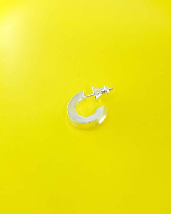  세실 툴켄스 싱글 이어링 Cc 스테딩 실버 트위스트  실버 - CECILE TULKENS