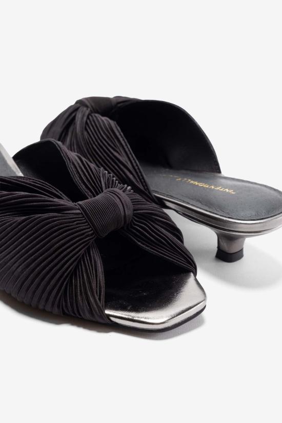  인텐셔널리 블랭크 뮬/슬리퍼 "의도적으로." 커퓨 키튼힐 블랙/플라밍고/그래스 - INTENTIONALLY BLANK