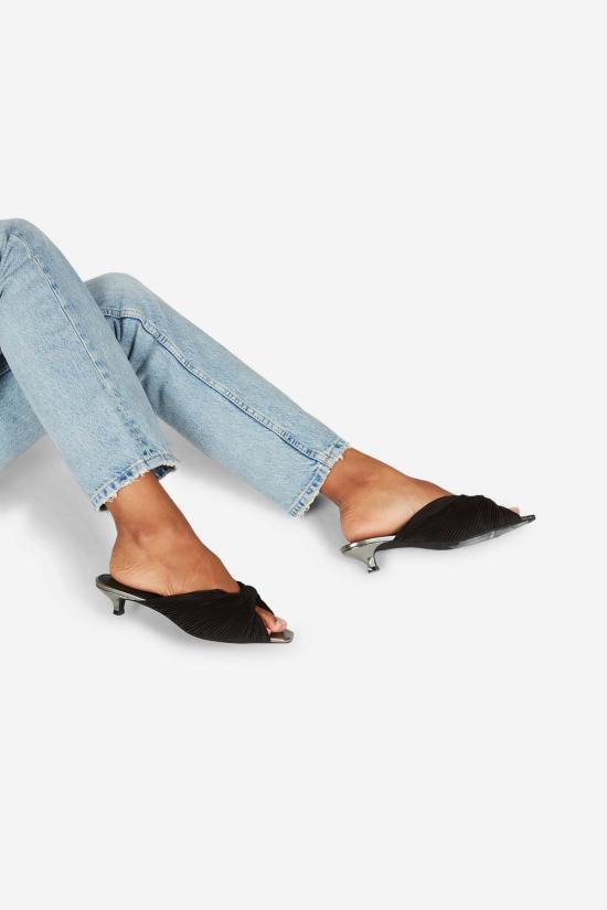  인텐셔널리 블랭크 뮬/슬리퍼 "의도적으로." 커퓨 키튼힐 블랙/플라밍고/그래스 - INTENTIONALLY BLANK