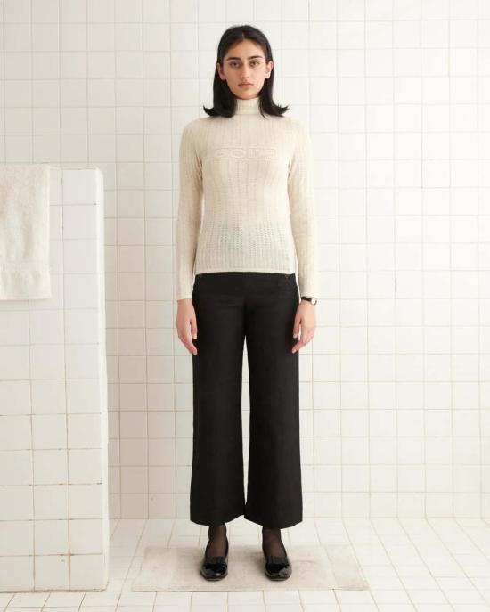  보디 터틀넥 보드 루이스 풀오버 크림