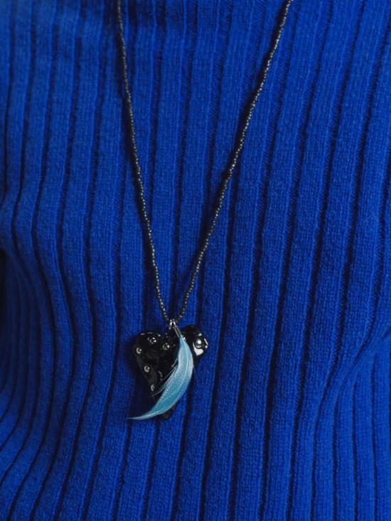  마르니 네크리스 비즈 하트  콜 - MARNI