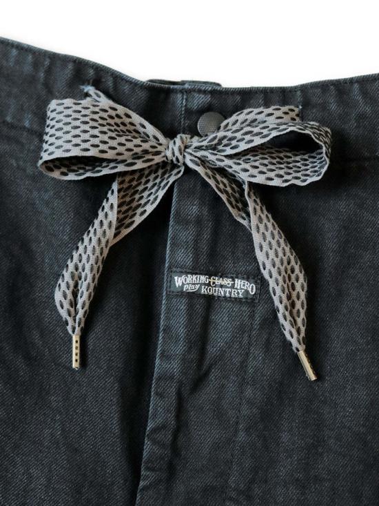  캐피탈 데님 팬츠 Kapital 14oz Bl Kx Blk 데님 누벨 셔틀 팬츠 그린 - KAPITAL