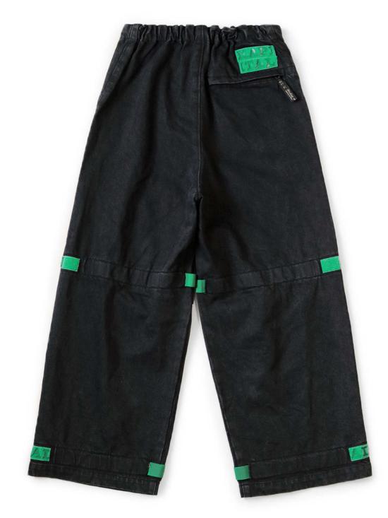  캐피탈 데님 팬츠 Kapital 14oz Bl Kx Blk 데님 누벨 셔틀 팬츠 그린 - KAPITAL