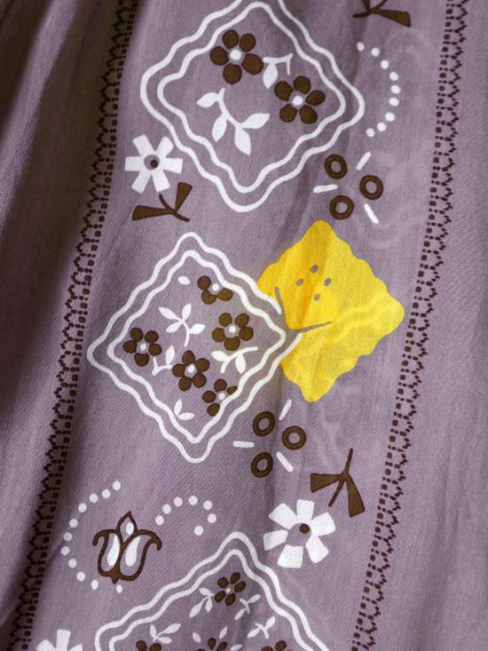  캐피탈 반팔 셔츠 Kapital 실크 레이온 Peckish Rainbowy 랭글 칼라 쿠바  네이비 - KAPITAL