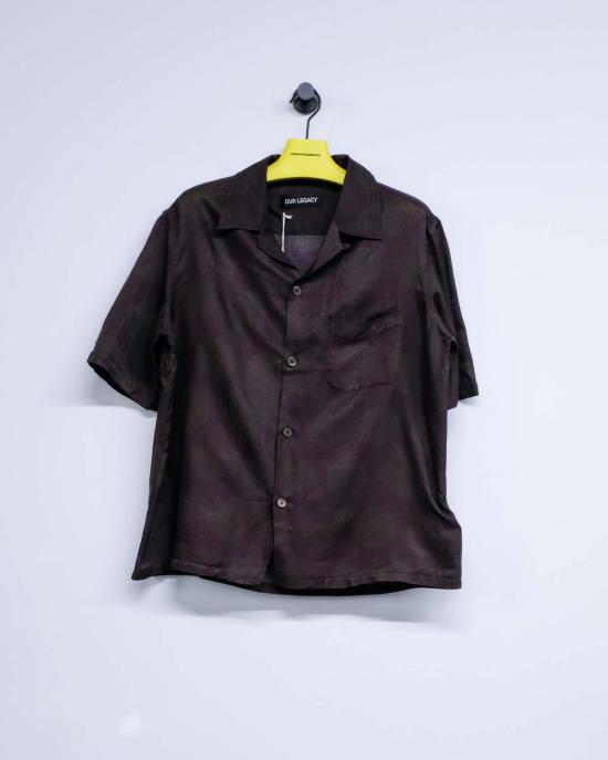  아워레가시 긴팔 셔츠 Our Legacy 코튼 실크 Heusen 반팔  도트 프린트 - OUR LEGACY