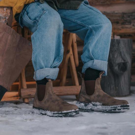  블런드스톤 부츠 Blundstone 585  러스틱 브라운 - BLUNDSTONE