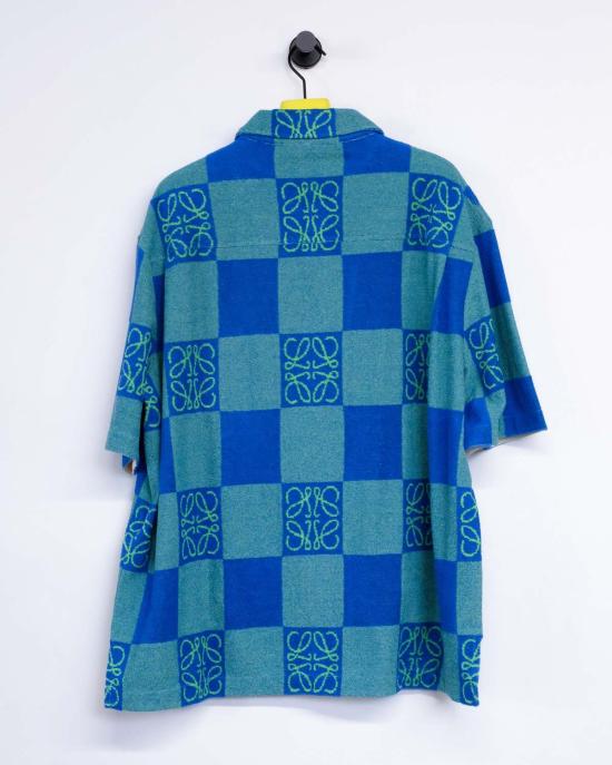  로에베 파울라 이비자 반팔 셔츠 폴라 이비자 로에베 애시드 아나그램 테리 반팔 - LOEWE