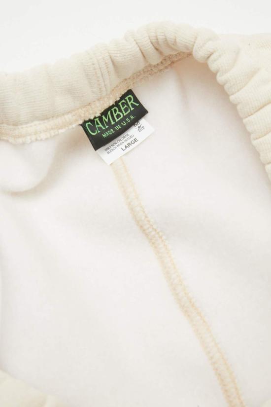  캠버 트레이닝/조거 팬츠 크로스 니트 헤비웨이트 스웨트 팬츠 내추럴 - CAMBER