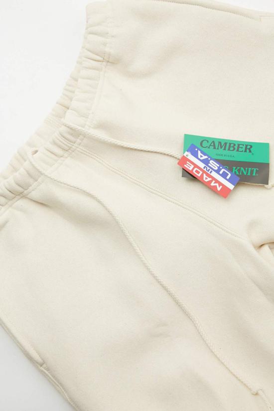  캠버 트레이닝/조거 팬츠 크로스 니트 헤비웨이트 스웨트 팬츠 내추럴 - CAMBER