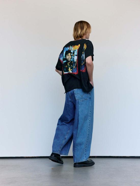  올드 파크 긴팔 티셔츠 올드파크 블랙 빈티지 배기티 블랙 - OLD PARK