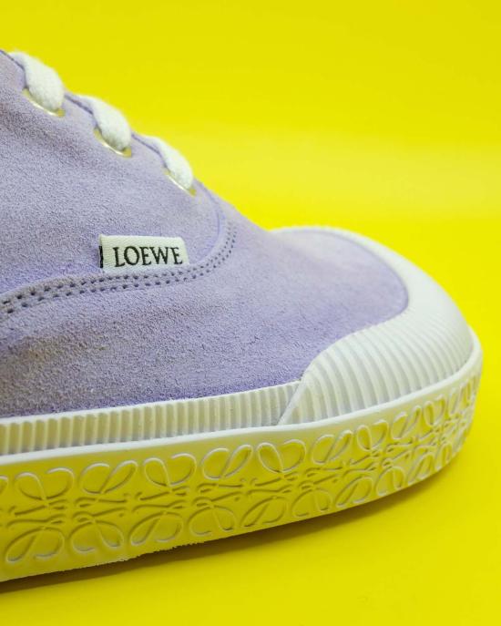  로에베 스니커즈 스플릿 송아지 가죽 테라 불카 레이스업  라일락 - LOEWE