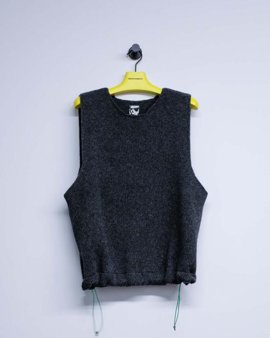  쥐알텐케이 니트 베스트 Gr10 K 펠트 울 조끼 아스팔트 그레이 - GR10K
