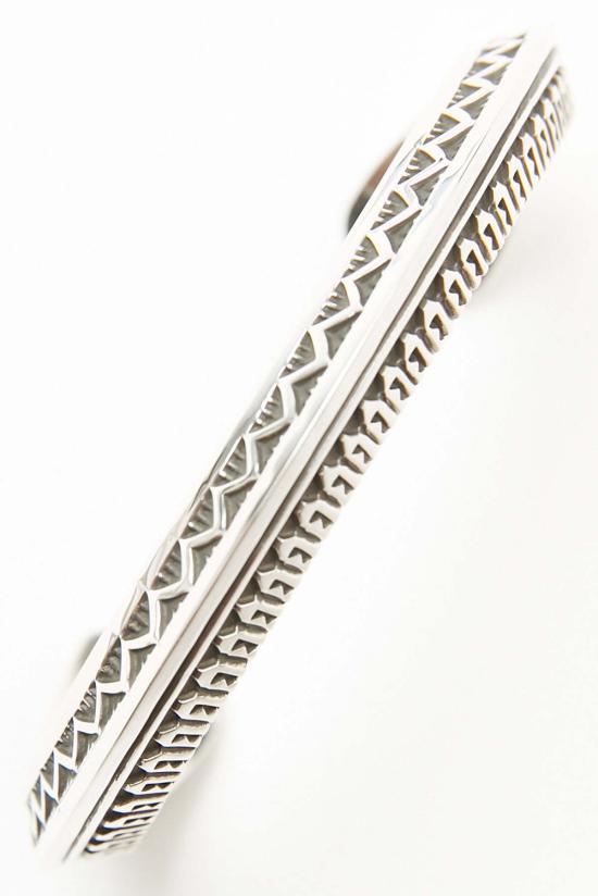  라일 세카테로 팔찌 Lyle Secatero 스털링 실버 삼각형 커프 보호 River 커프 스털링 실버