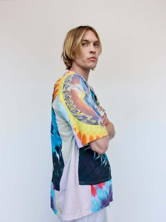  올드 파크 후드 티셔츠 올드파크 빈티지 밴드 트라이 티 블랙 - OLD PARK